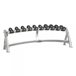 HOIST Commercial Freeweight Line Horizontal Dumbbell Rack 1-Tier CF-3461-1s