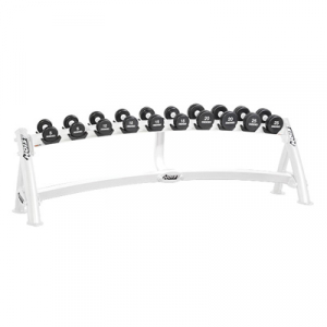 HOIST Commercial Freeweight Line Horizontal Dumbbell Rack 1-Tier CF-3461-1s