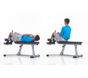 TUFF STUFF Youth Fitness Adjustable Abdominal Bench KDS-CAB-335s